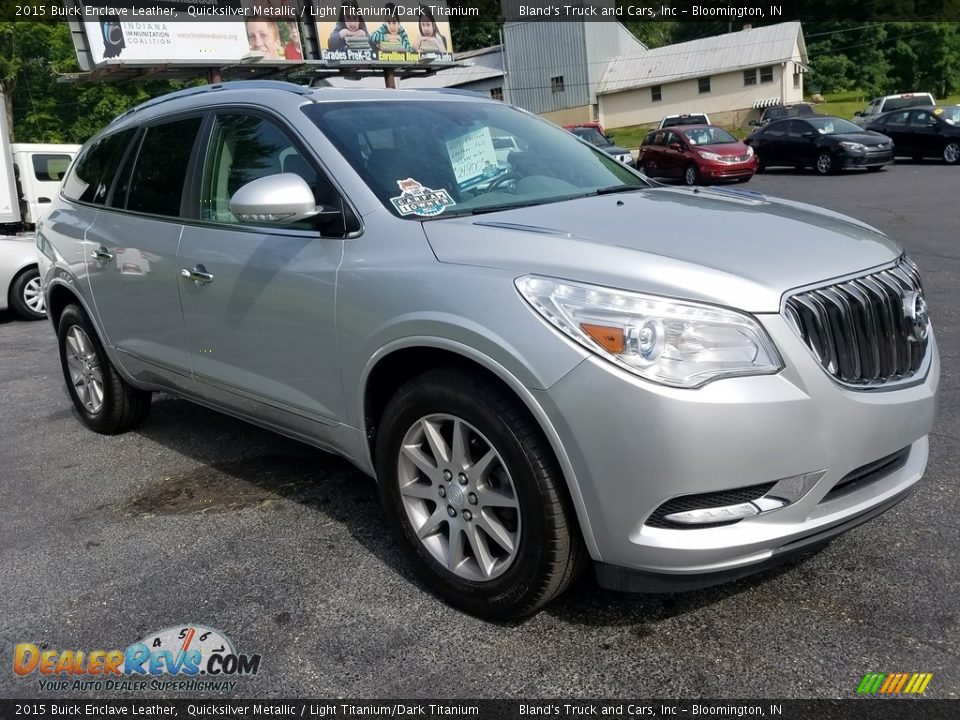 2015 Buick Enclave Leather Quicksilver Metallic / Light Titanium/Dark Titanium Photo #9