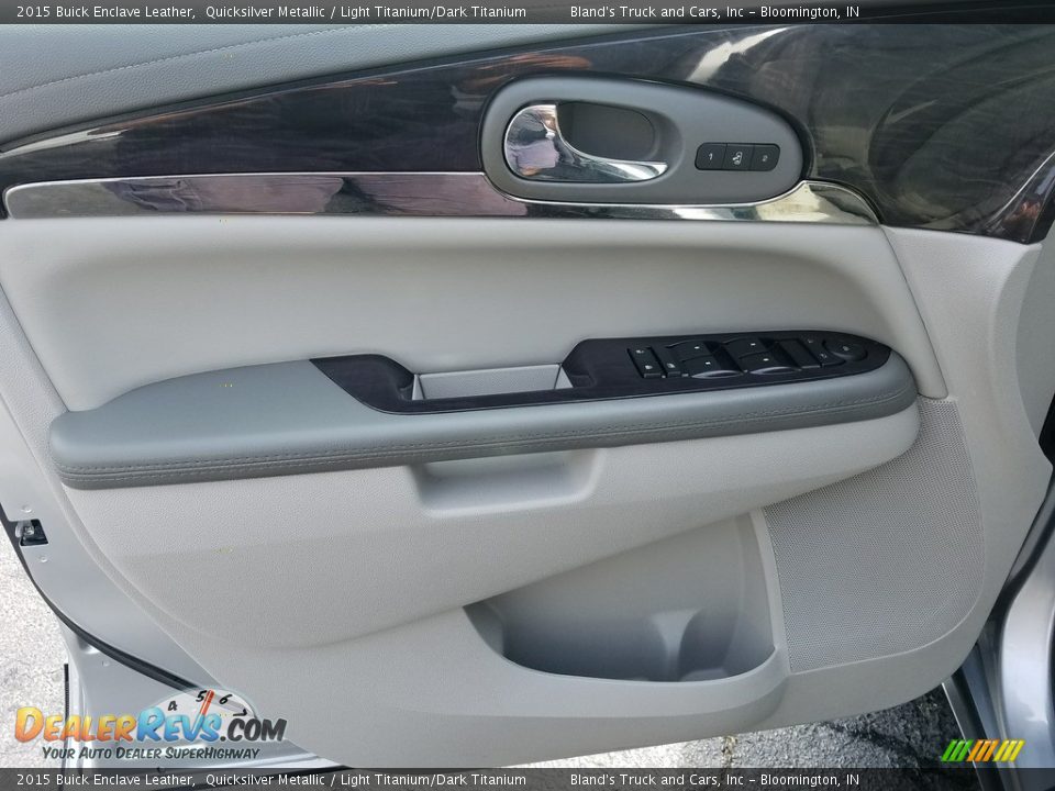 2015 Buick Enclave Leather Quicksilver Metallic / Light Titanium/Dark Titanium Photo #12