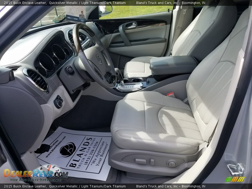 2015 Buick Enclave Leather Quicksilver Metallic / Light Titanium/Dark Titanium Photo #16