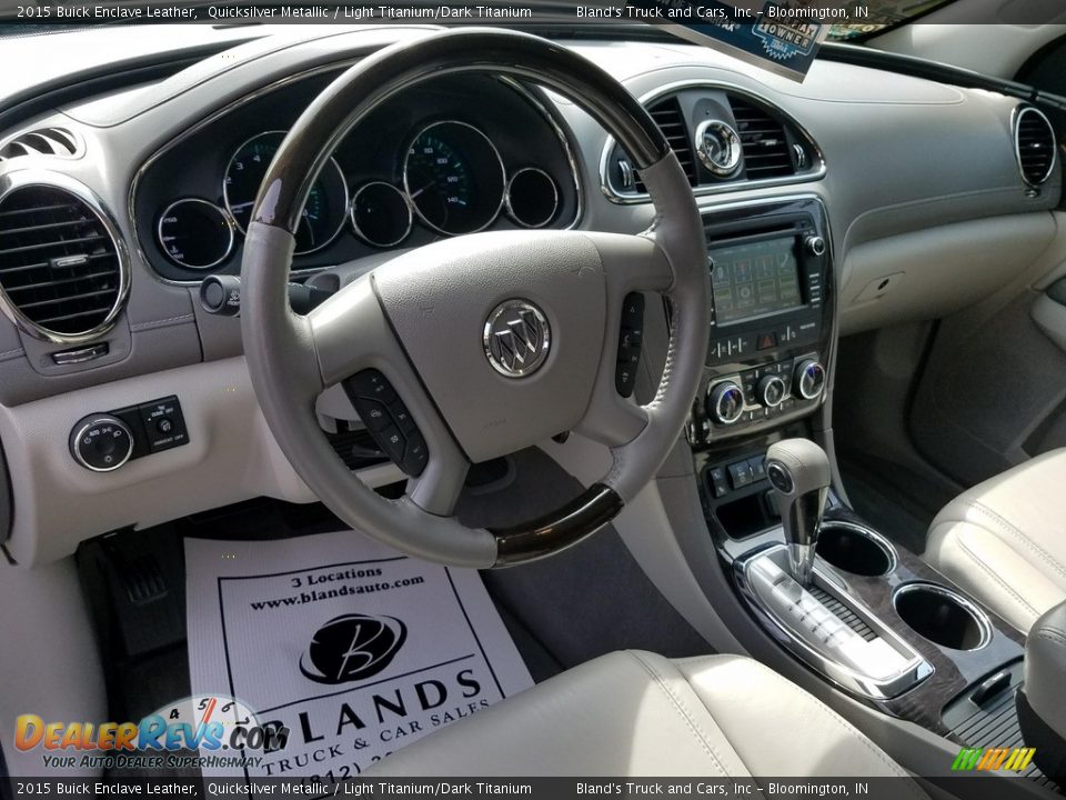 2015 Buick Enclave Leather Quicksilver Metallic / Light Titanium/Dark Titanium Photo #18