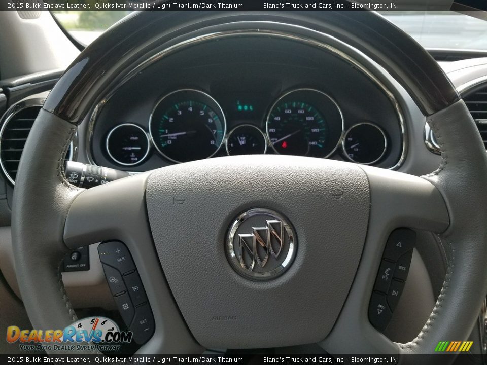 2015 Buick Enclave Leather Quicksilver Metallic / Light Titanium/Dark Titanium Photo #20