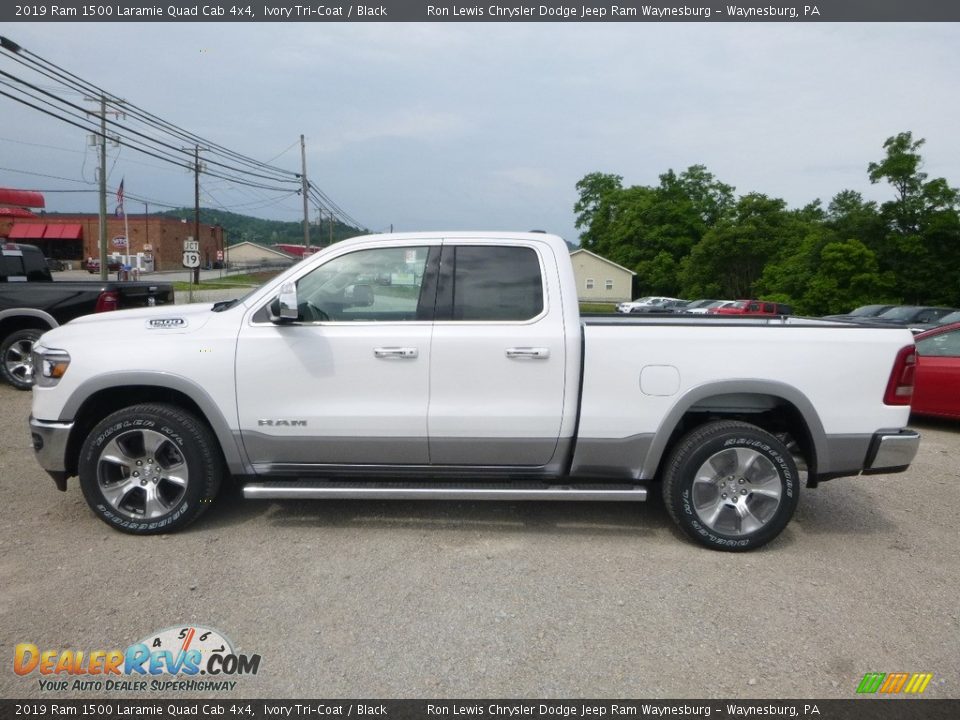 Ivory Tri–Coat 2019 Ram 1500 Laramie Quad Cab 4x4 Photo #3