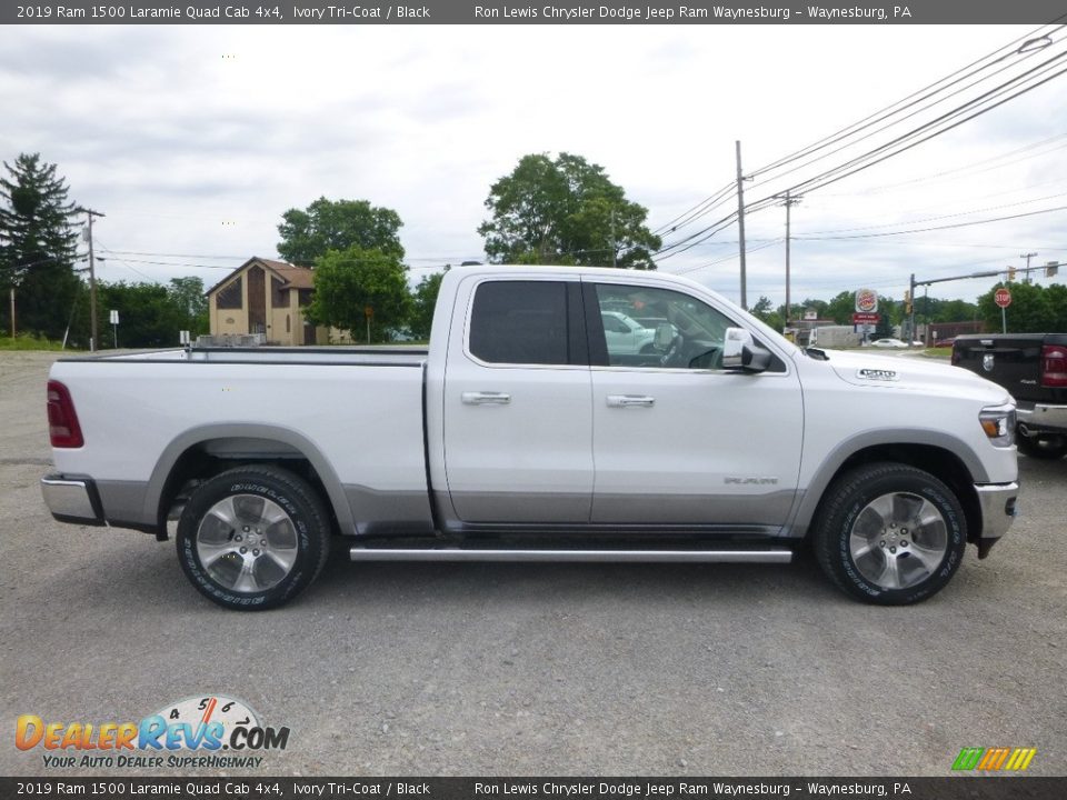 Ivory Tri–Coat 2019 Ram 1500 Laramie Quad Cab 4x4 Photo #7
