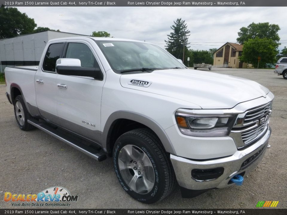 Ivory Tri–Coat 2019 Ram 1500 Laramie Quad Cab 4x4 Photo #8