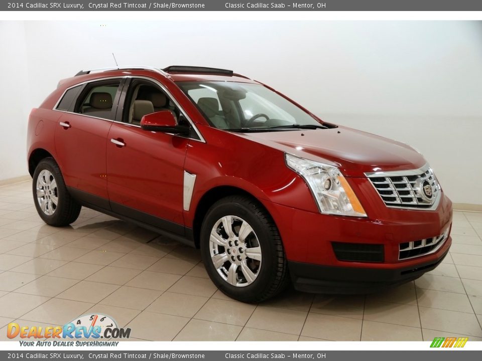 2014 Cadillac SRX Luxury Crystal Red Tintcoat / Shale/Brownstone Photo #1