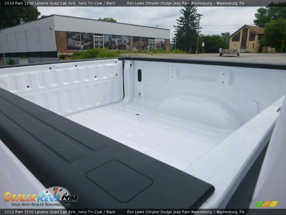 2019 Ram 1500 Laramie Quad Cab 4x4 Ivory Tri–Coat / Black Photo #13
