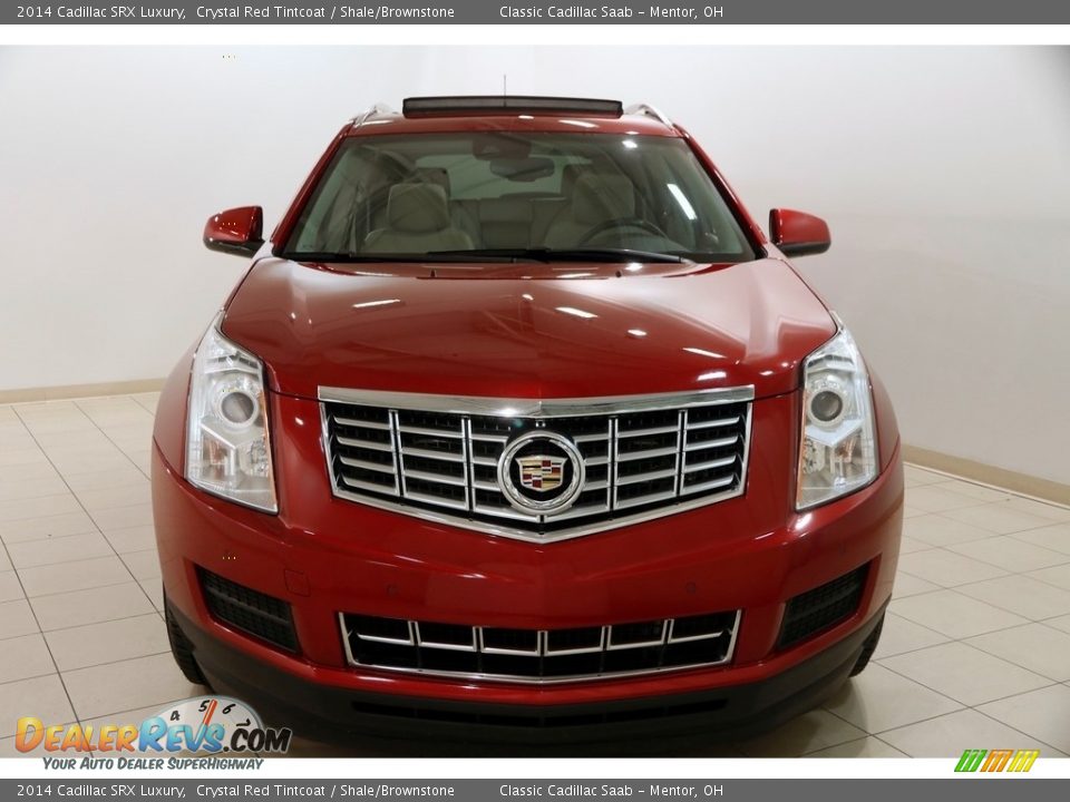 2014 Cadillac SRX Luxury Crystal Red Tintcoat / Shale/Brownstone Photo #2