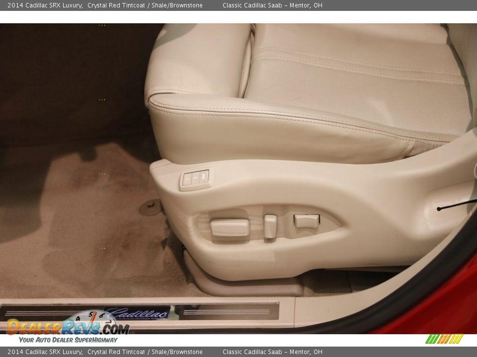 2014 Cadillac SRX Luxury Crystal Red Tintcoat / Shale/Brownstone Photo #6