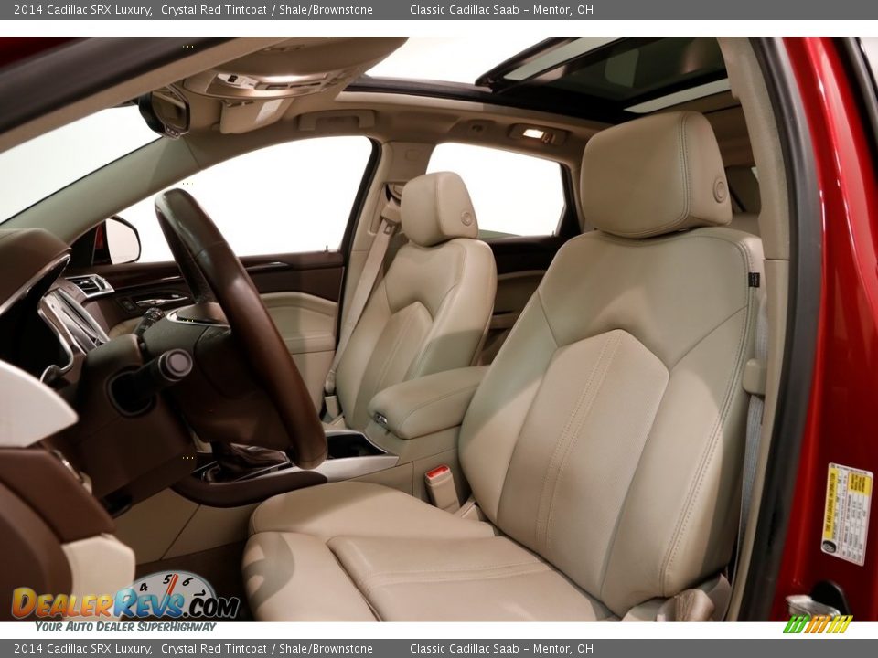 2014 Cadillac SRX Luxury Crystal Red Tintcoat / Shale/Brownstone Photo #7