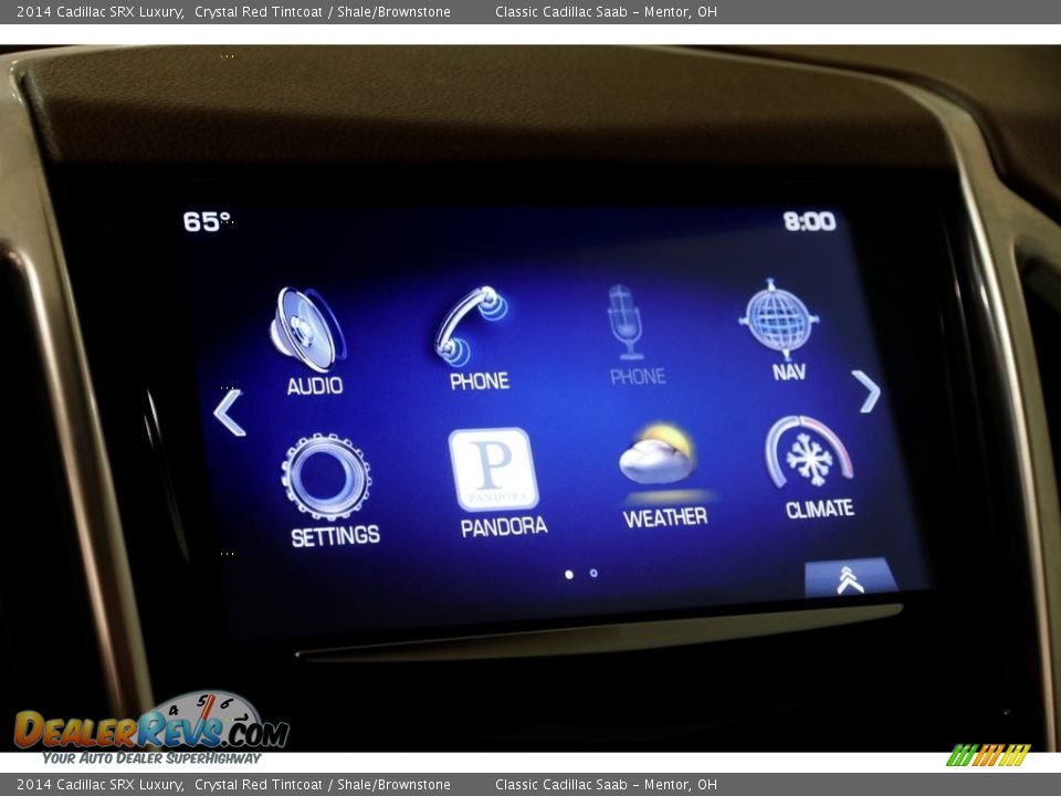 2014 Cadillac SRX Luxury Crystal Red Tintcoat / Shale/Brownstone Photo #15