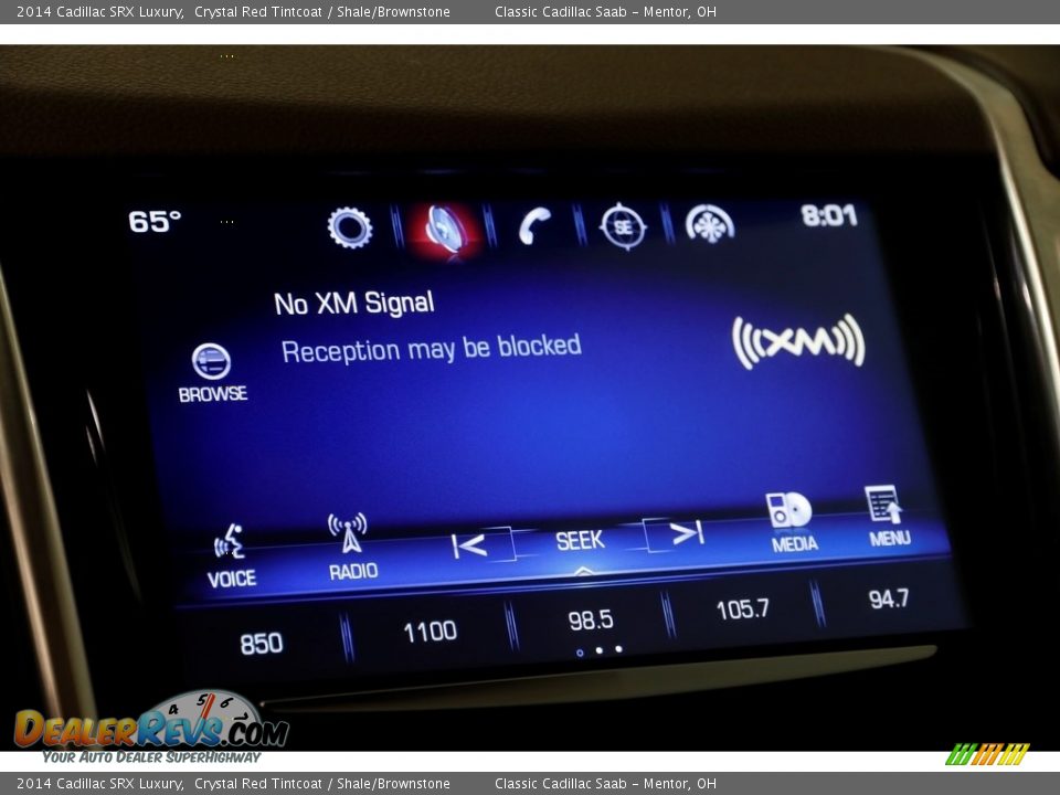 2014 Cadillac SRX Luxury Crystal Red Tintcoat / Shale/Brownstone Photo #17