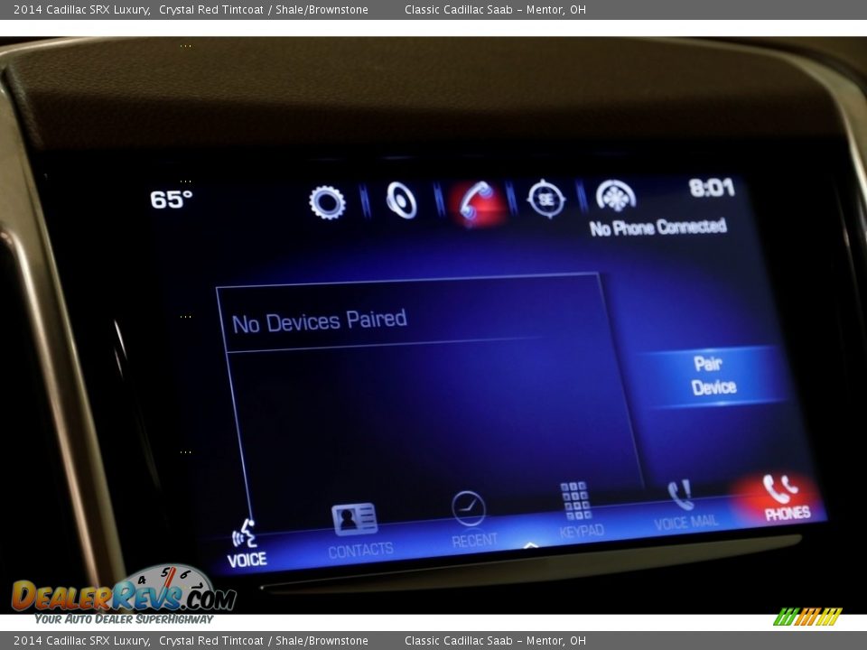 2014 Cadillac SRX Luxury Crystal Red Tintcoat / Shale/Brownstone Photo #18