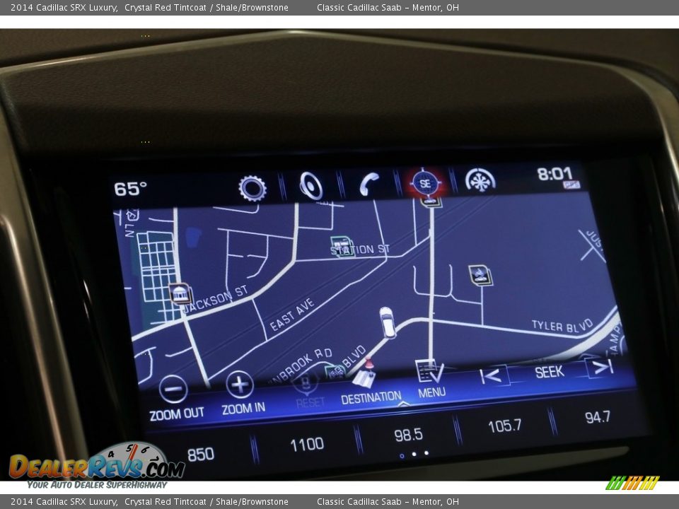 2014 Cadillac SRX Luxury Crystal Red Tintcoat / Shale/Brownstone Photo #19