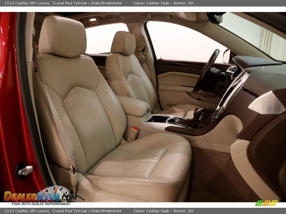 2014 Cadillac SRX Luxury Crystal Red Tintcoat / Shale/Brownstone Photo #21