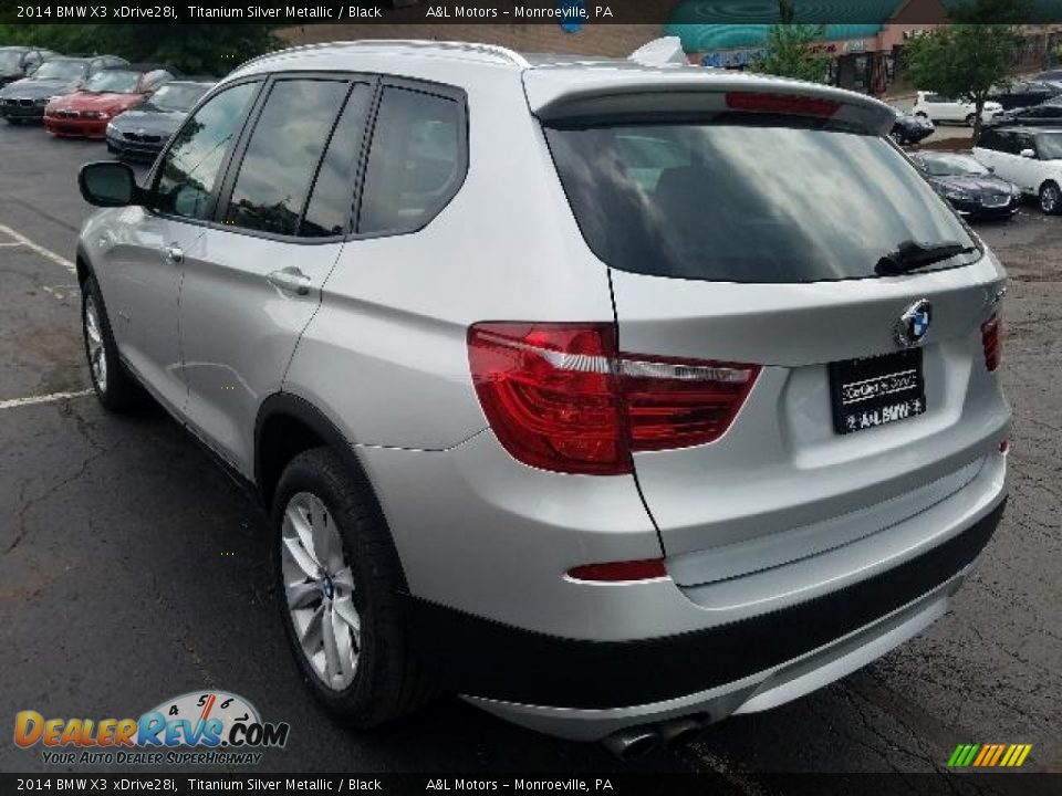 2014 BMW X3 xDrive28i Titanium Silver Metallic / Black Photo #2