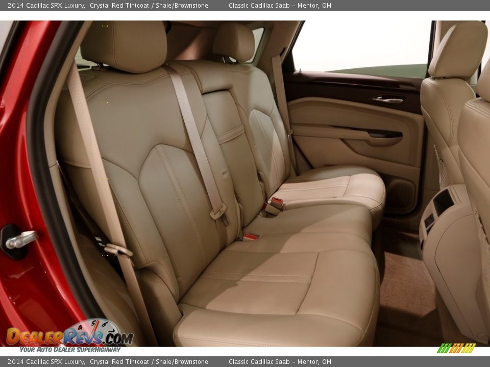 2014 Cadillac SRX Luxury Crystal Red Tintcoat / Shale/Brownstone Photo #22