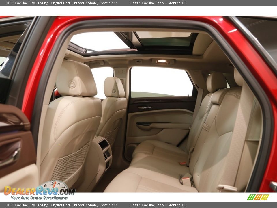 2014 Cadillac SRX Luxury Crystal Red Tintcoat / Shale/Brownstone Photo #23