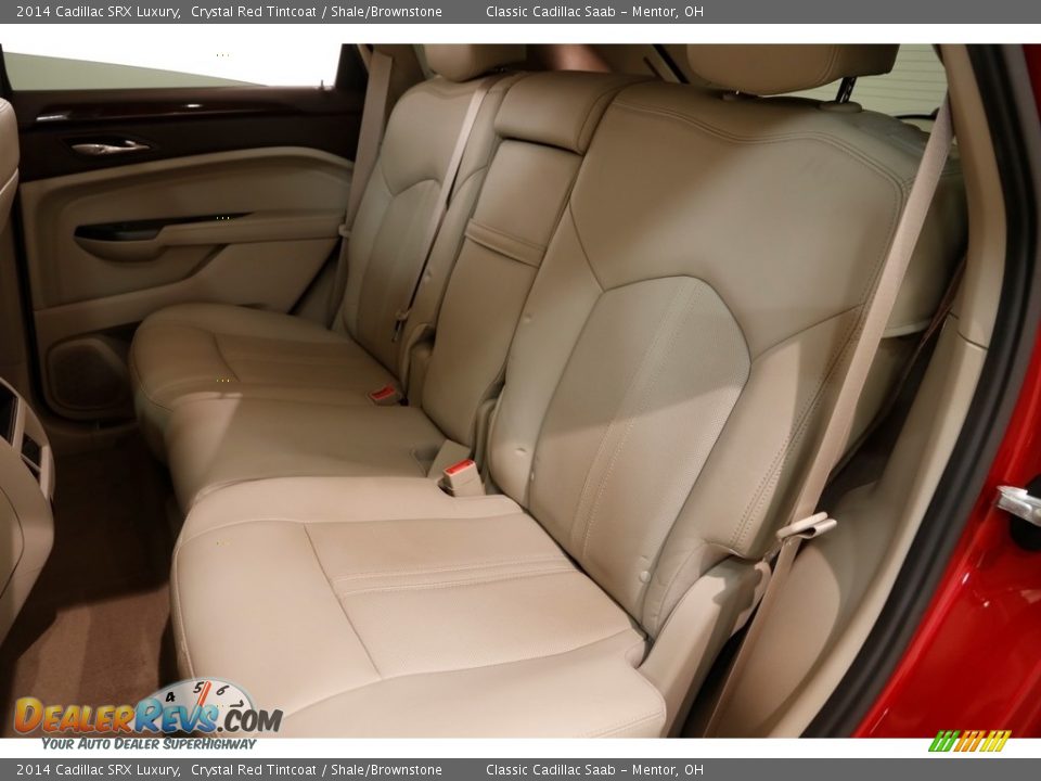 2014 Cadillac SRX Luxury Crystal Red Tintcoat / Shale/Brownstone Photo #24
