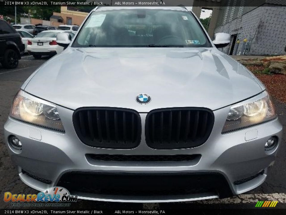 2014 BMW X3 xDrive28i Titanium Silver Metallic / Black Photo #6