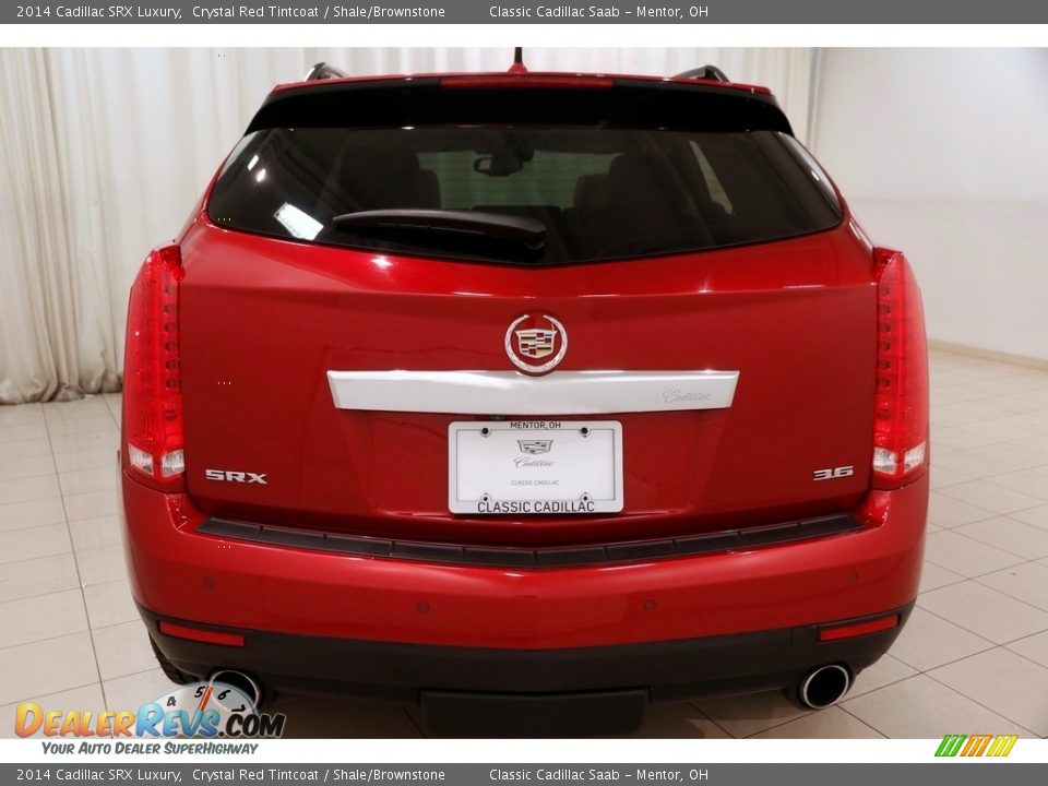 2014 Cadillac SRX Luxury Crystal Red Tintcoat / Shale/Brownstone Photo #27
