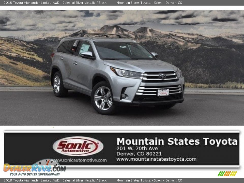 2018 Toyota Highlander Limited AWD Celestial Silver Metallic / Black Photo #1