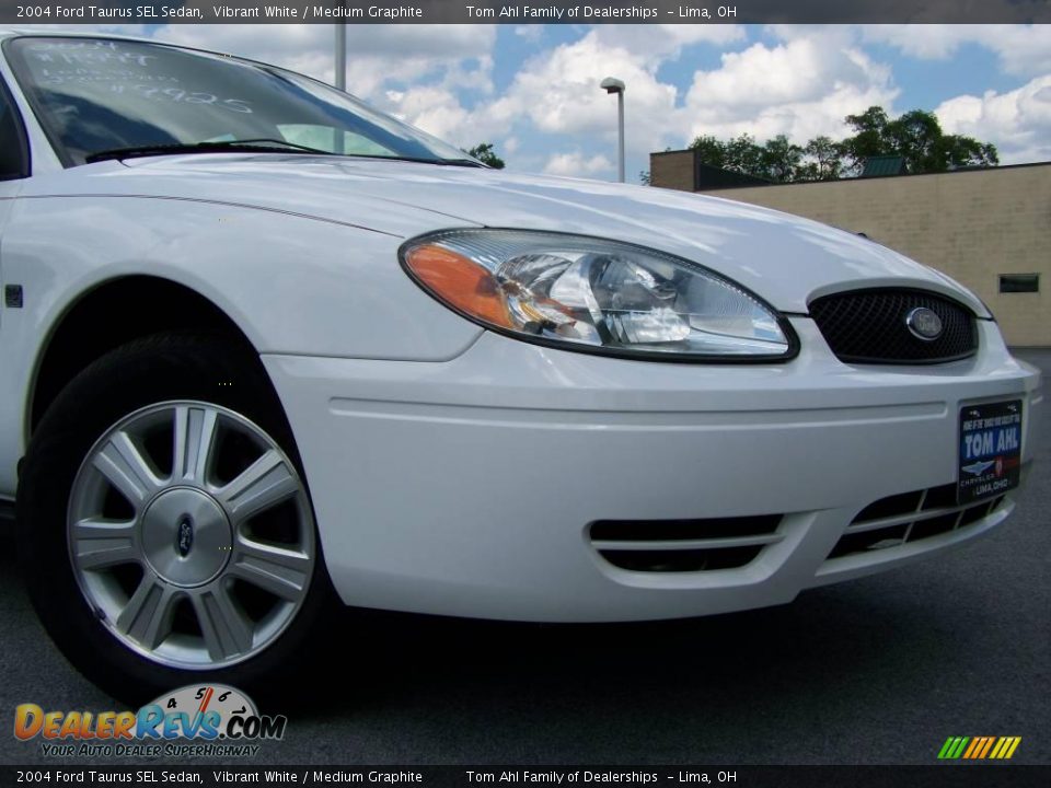 2004 Ford Taurus SEL Sedan Vibrant White / Medium Graphite Photo #2