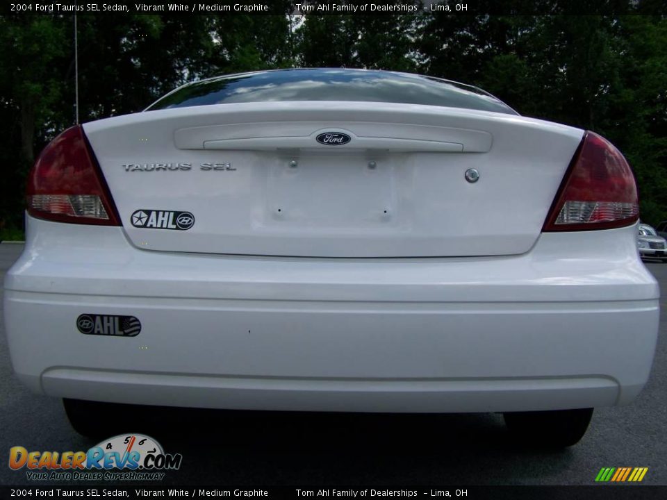 2004 Ford Taurus SEL Sedan Vibrant White / Medium Graphite Photo #6