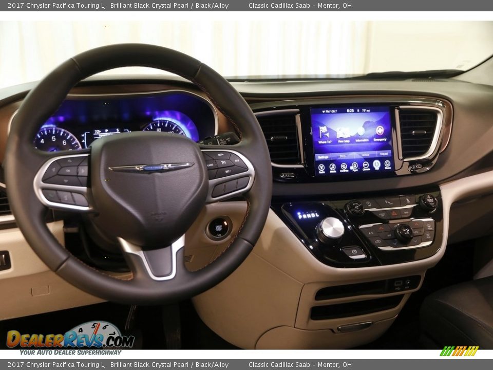 2017 Chrysler Pacifica Touring L Brilliant Black Crystal Pearl / Black/Alloy Photo #5