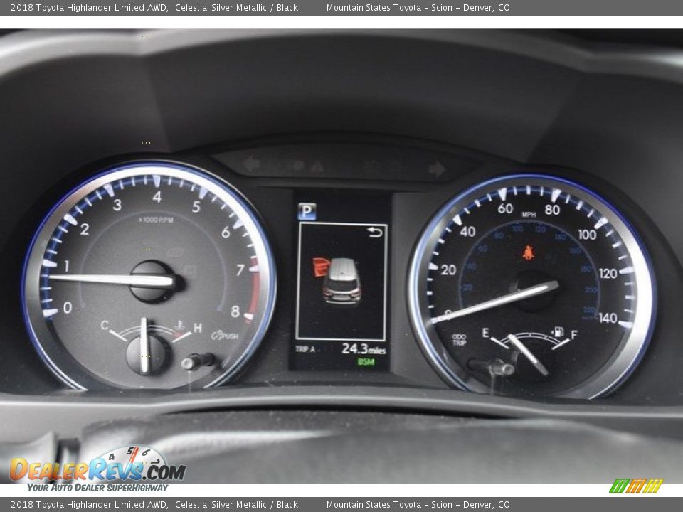 2018 Toyota Highlander Limited AWD Celestial Silver Metallic / Black Photo #31