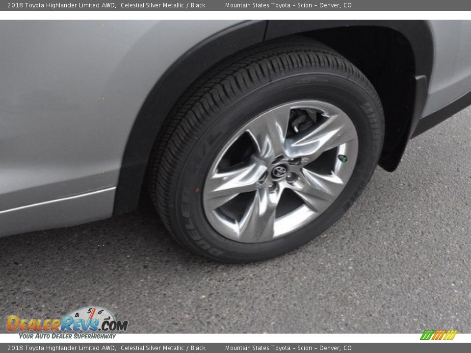 2018 Toyota Highlander Limited AWD Celestial Silver Metallic / Black Photo #36