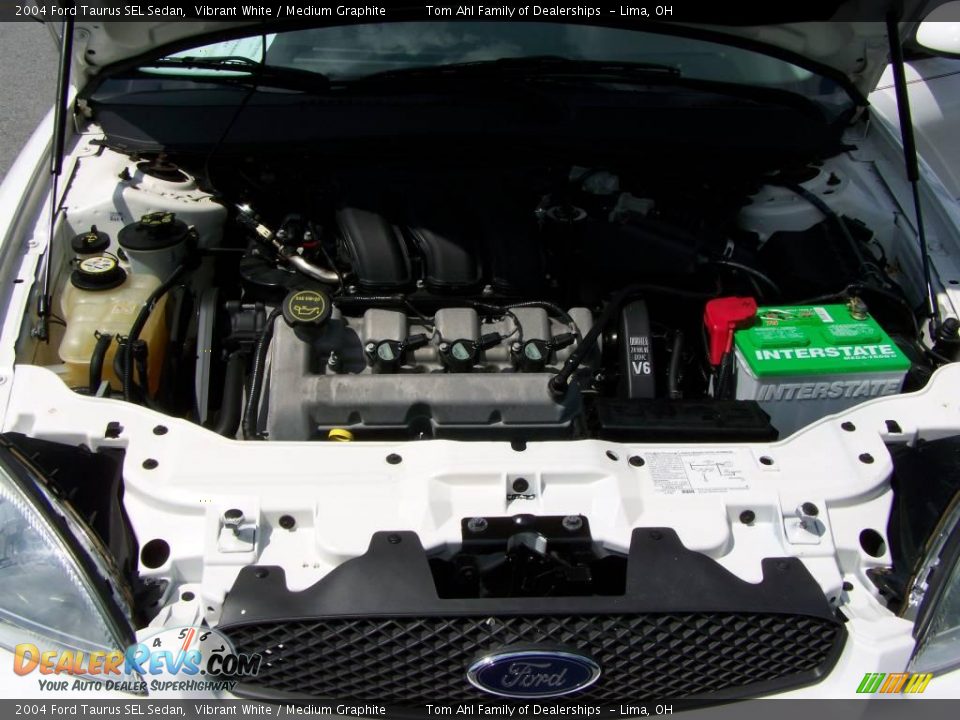 2004 Ford Taurus SEL Sedan Vibrant White / Medium Graphite Photo #14