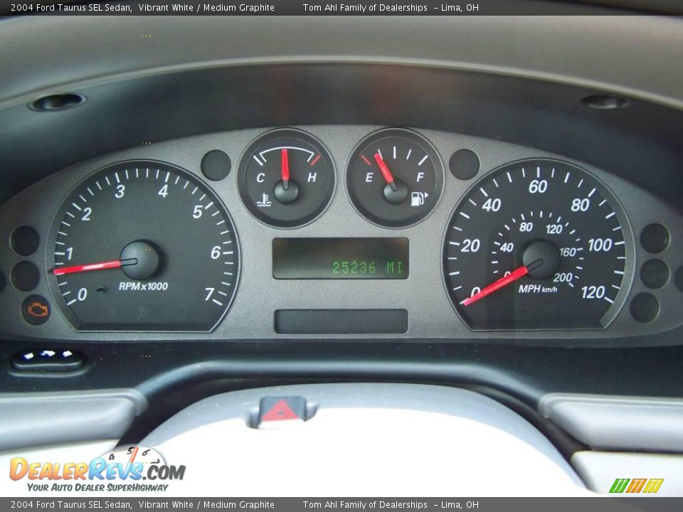 2004 Ford Taurus SEL Sedan Vibrant White / Medium Graphite Photo #15