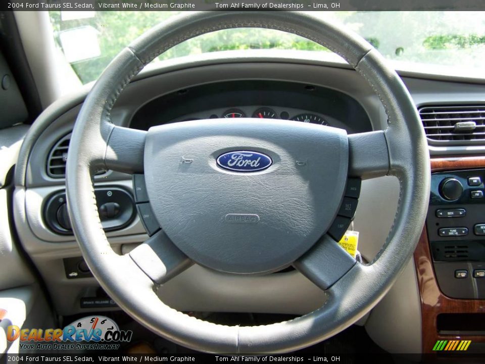 2004 Ford Taurus SEL Sedan Vibrant White / Medium Graphite Photo #16