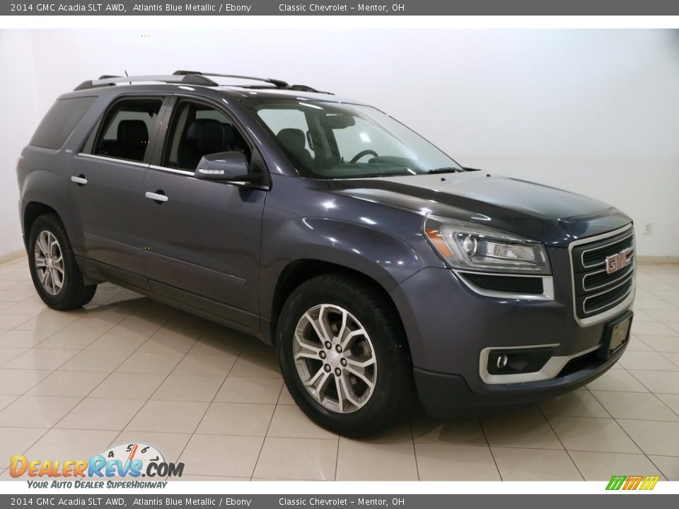 2014 GMC Acadia SLT AWD Atlantis Blue Metallic / Ebony Photo #1