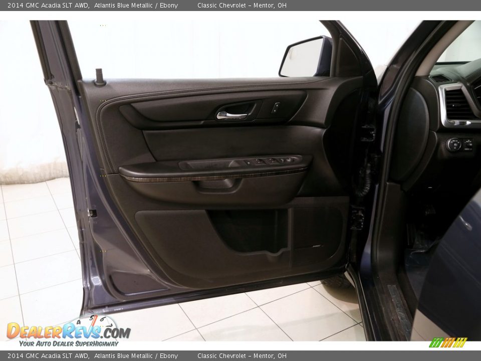 2014 GMC Acadia SLT AWD Atlantis Blue Metallic / Ebony Photo #4