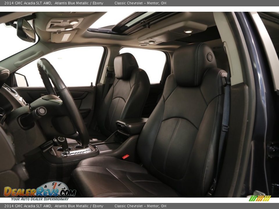 2014 GMC Acadia SLT AWD Atlantis Blue Metallic / Ebony Photo #5