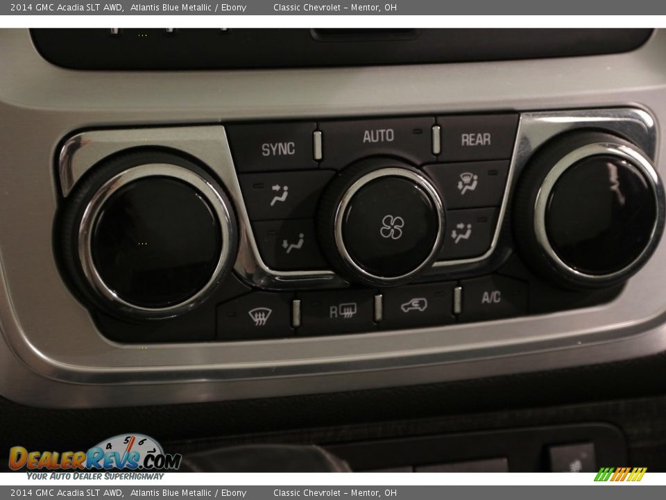 2014 GMC Acadia SLT AWD Atlantis Blue Metallic / Ebony Photo #10