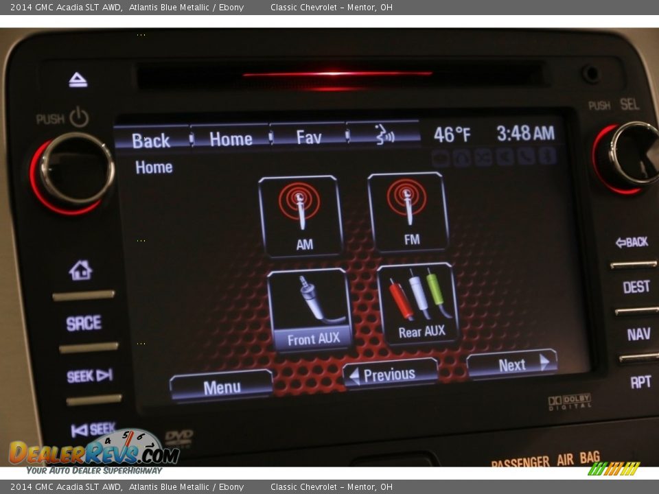 2014 GMC Acadia SLT AWD Atlantis Blue Metallic / Ebony Photo #13