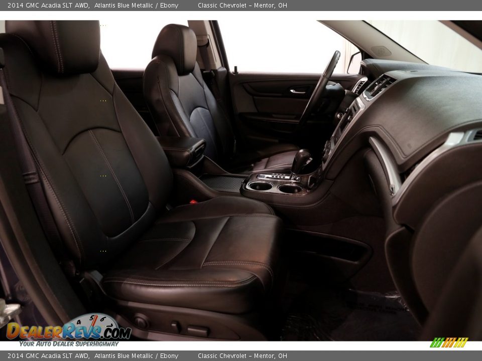 2014 GMC Acadia SLT AWD Atlantis Blue Metallic / Ebony Photo #18