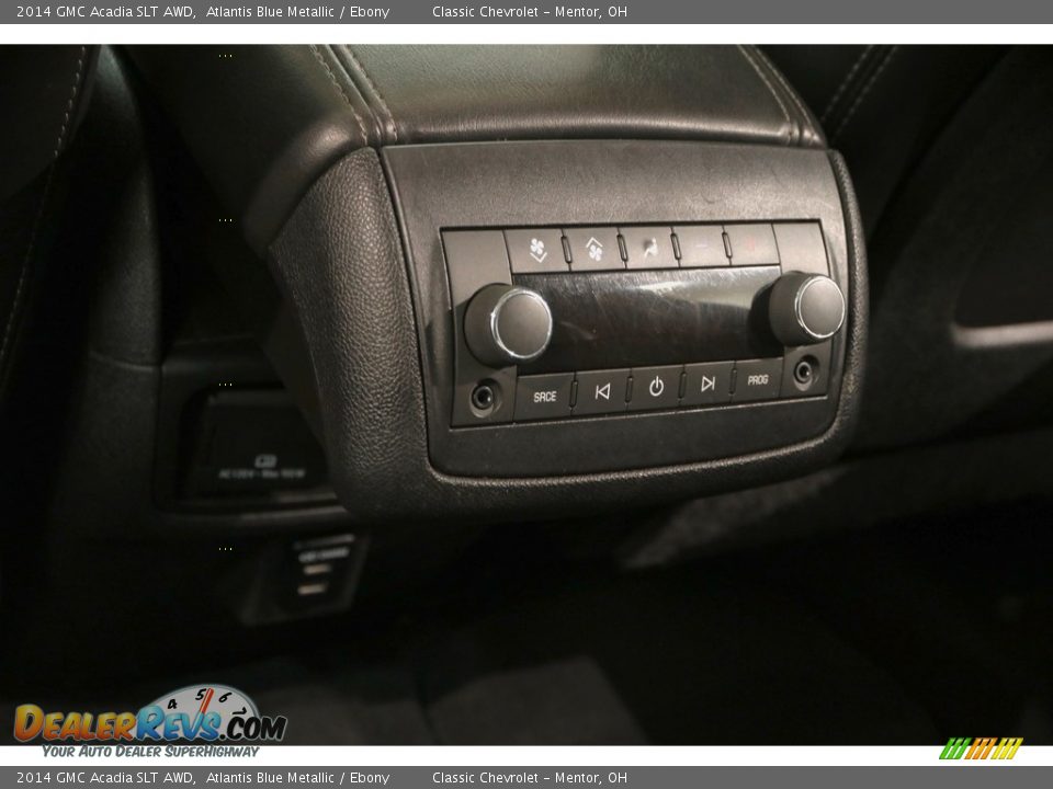 2014 GMC Acadia SLT AWD Atlantis Blue Metallic / Ebony Photo #24