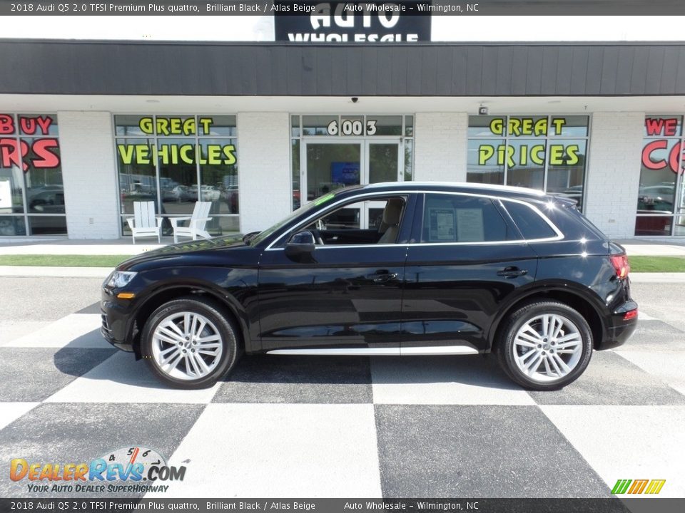 2018 Audi Q5 2.0 TFSI Premium Plus quattro Brilliant Black / Atlas Beige Photo #1