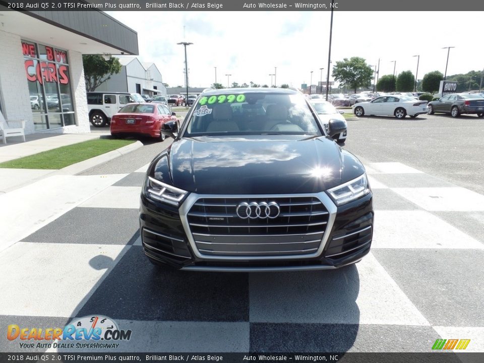 2018 Audi Q5 2.0 TFSI Premium Plus quattro Brilliant Black / Atlas Beige Photo #2