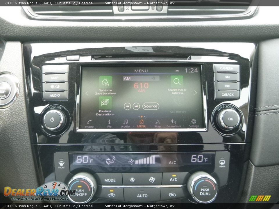 2018 Nissan Rogue SL AWD Gun Metallic / Charcoal Photo #17