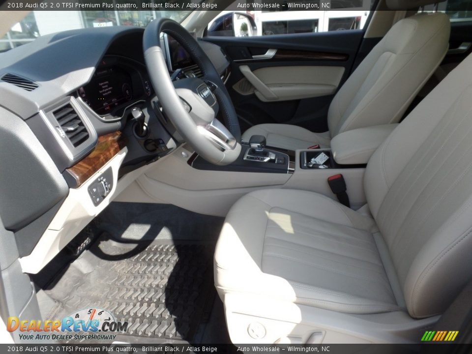 2018 Audi Q5 2.0 TFSI Premium Plus quattro Brilliant Black / Atlas Beige Photo #10