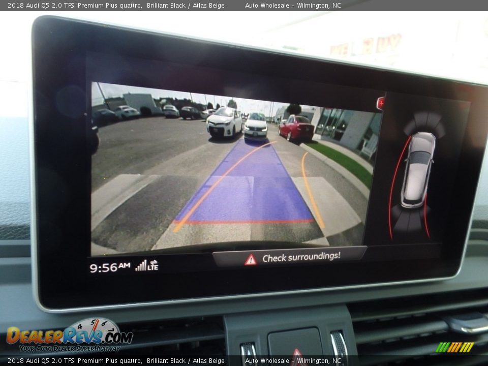 2018 Audi Q5 2.0 TFSI Premium Plus quattro Brilliant Black / Atlas Beige Photo #19