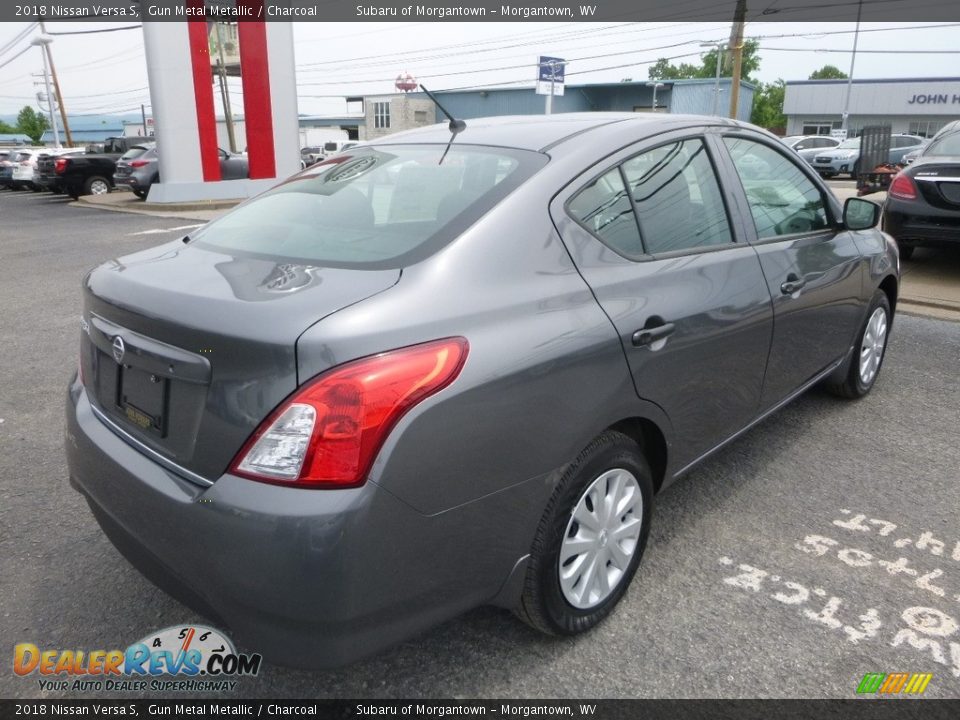 2018 Nissan Versa S Gun Metal Metallic / Charcoal Photo #4