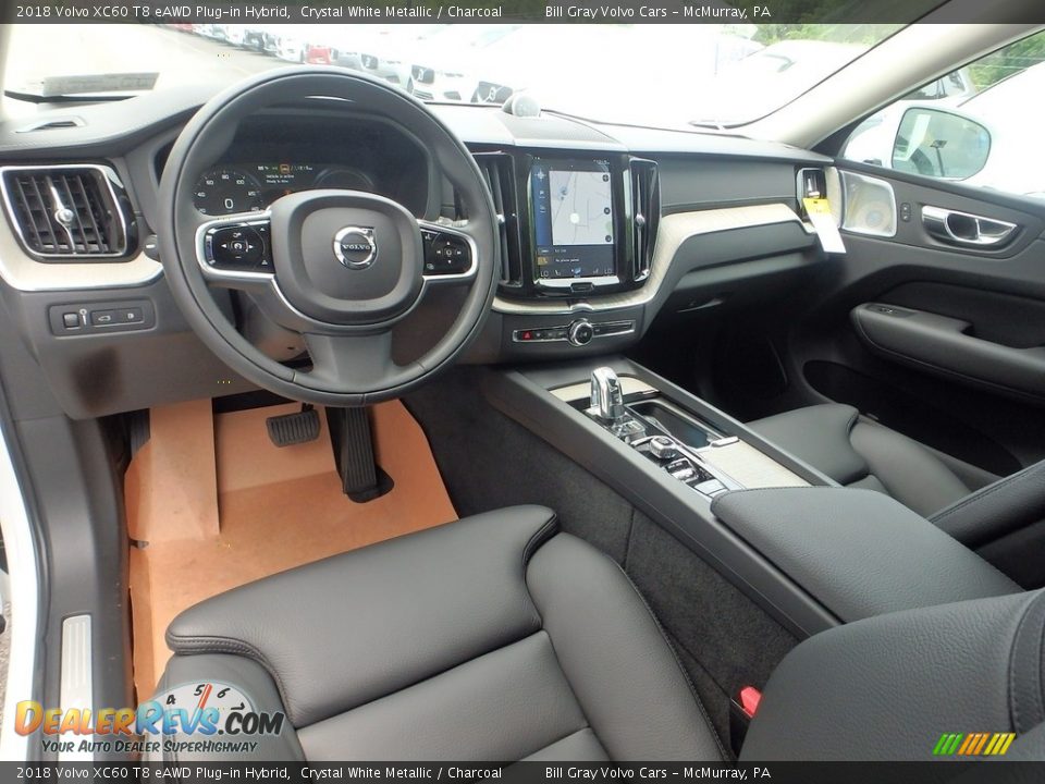 Charcoal Interior - 2018 Volvo XC60 T8 eAWD Plug-in Hybrid Photo #9