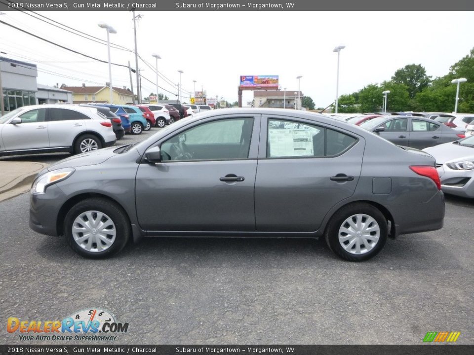 2018 Nissan Versa S Gun Metal Metallic / Charcoal Photo #7