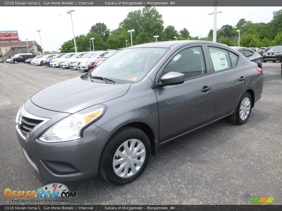 2018 Nissan Versa S Gun Metal Metallic / Charcoal Photo #8