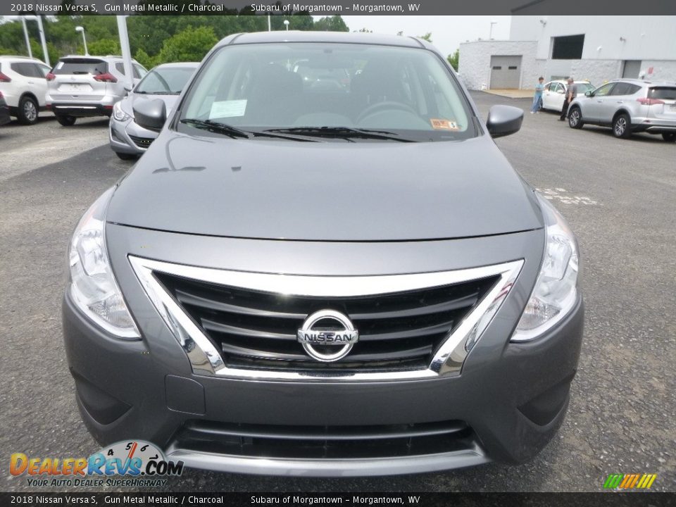 2018 Nissan Versa S Gun Metal Metallic / Charcoal Photo #9